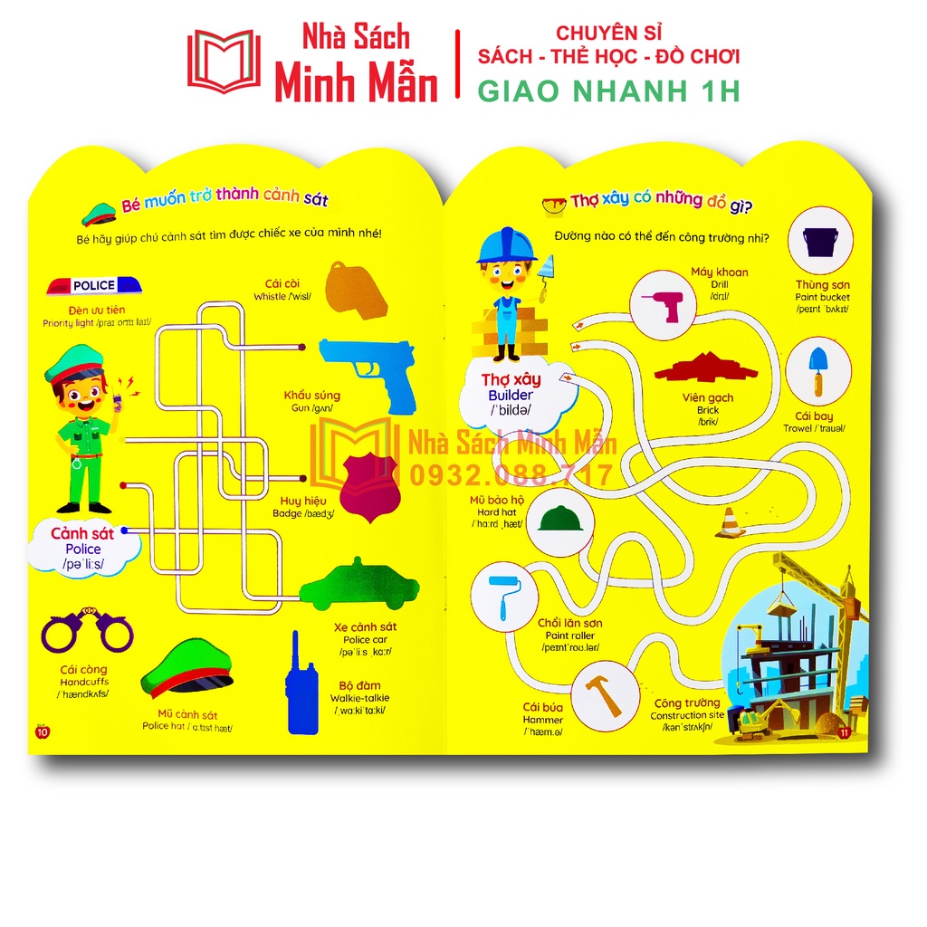 Sách - Bóc dán thông minh song ngữ Việt Anh dành cho trẻ từ 26 tuổi