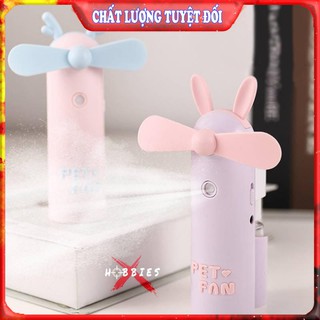 Quạt Mini Cầm Tay Phun Sương | Quạt Phun Sương Mini Tai Thú Cực Dễ Thương [CỰC MÁT]