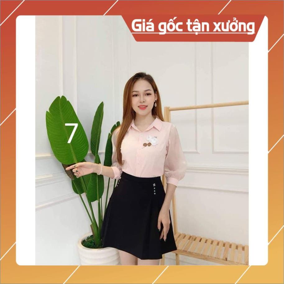 [Chất lượng số 1] ÁO SƠ MI NỮ TAY LƯỚI THÊU KÈM HOA NGỰC NỮ TÍNH SANG TRỌNG | BigBuy360 - bigbuy360.vn