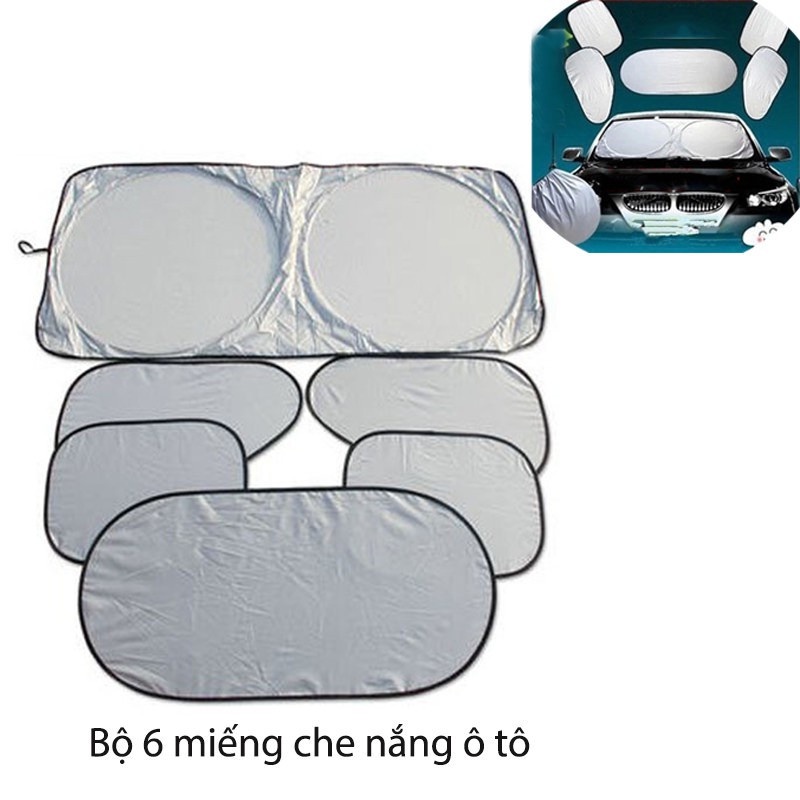 Set 6 Món Che Nắng Xe Hơi Otô Xếp Gọn