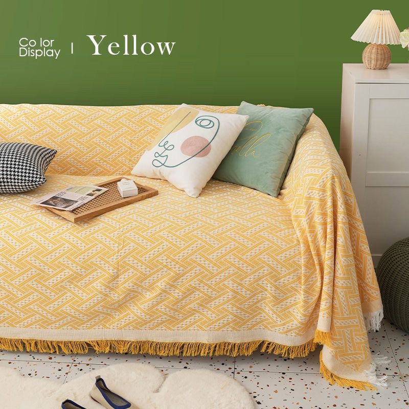[Mẫu Mới] Khăn Phủ Sofa, Thảm Trang Trí, Chất Liệu Cotton Dệt Cao Cấp