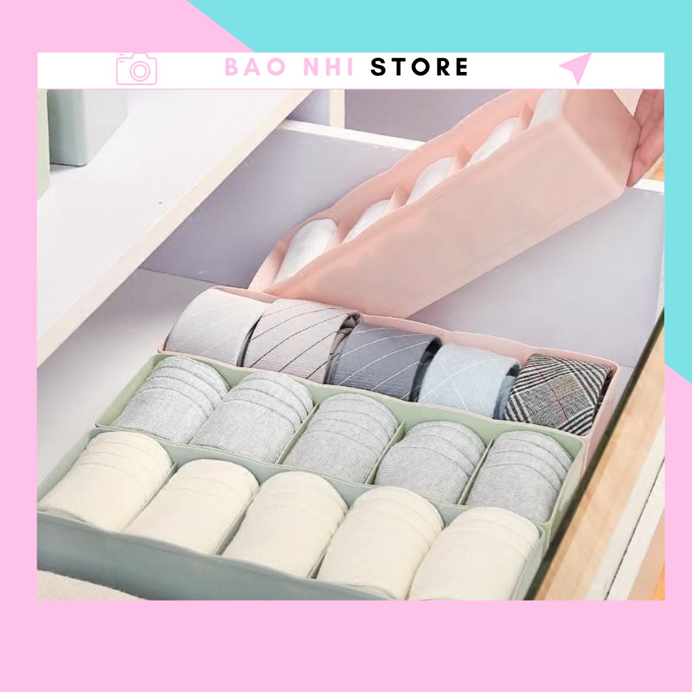 ⚡RẺ VÔ ĐỊCH⚡ Khay nhựa 5 ngăn đựng đồ lót, tất, vớ tiện dụng 88102  BẢO NHI SHOP