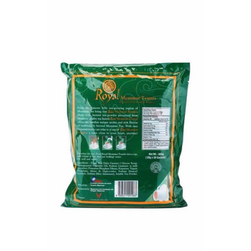 Trà sữa hoà tan Royal Myanmar Teamix (20g × 30 gói/bịch).