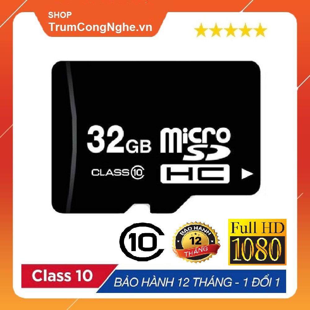 Thẻ nhớ 32GB 16GB 8GB MicroSD tốc độ cao (Đen) - Bảo hành 12 tháng | BigBuy360 - bigbuy360.vn