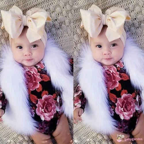 Áo Khoác Ghi Lê Phối Lông Cho Bé Gái