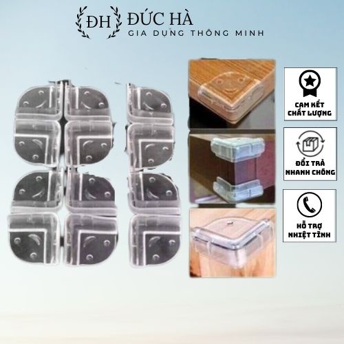 Miếng Bọc Góc Bàn,Bịt Cạnh Bàn Silicon-Chất liệu bền bỉ, giúp trẻ nhỏ không bị thương tích với các đầu nhọn cứng-An toàn