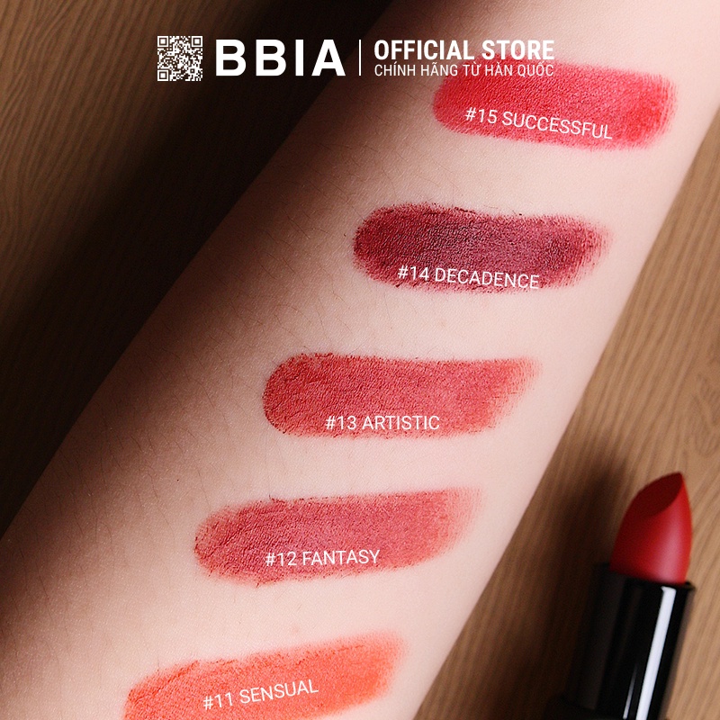 Son Thỏi Lì Bbia Last Lipstick Version 3  3.5g Bbia Offical Store