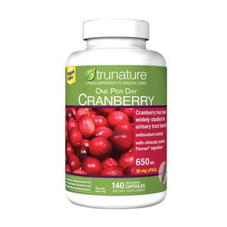 [Date 11.2023 ] Viên Uống Hỗ Trợ Đường Tiết Niệu Và Chống Oxy Hóa Trunature Cranberry 650mg 140 viên