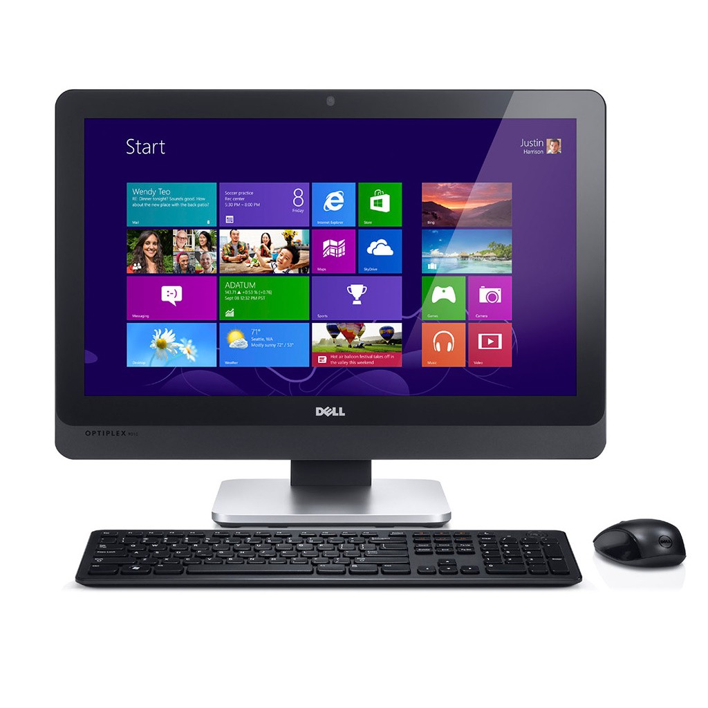 Máy tính All-in-One Dell Optiplex 9010 intel G2020, Ram 4GB, SSD 120GB, Màn 23"  Full HD kèm phím chuột không dây