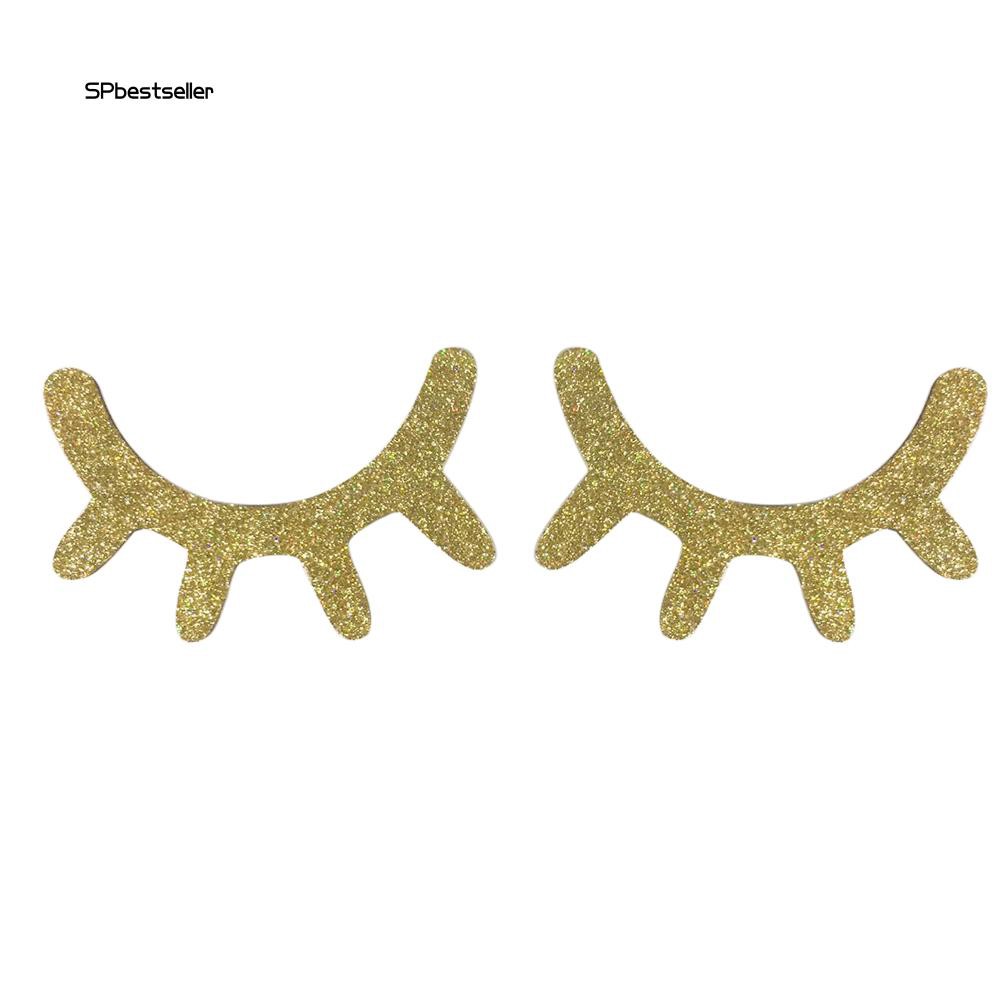 Set 2 miếng gỗ dán tường hình lông mi xinh xắn