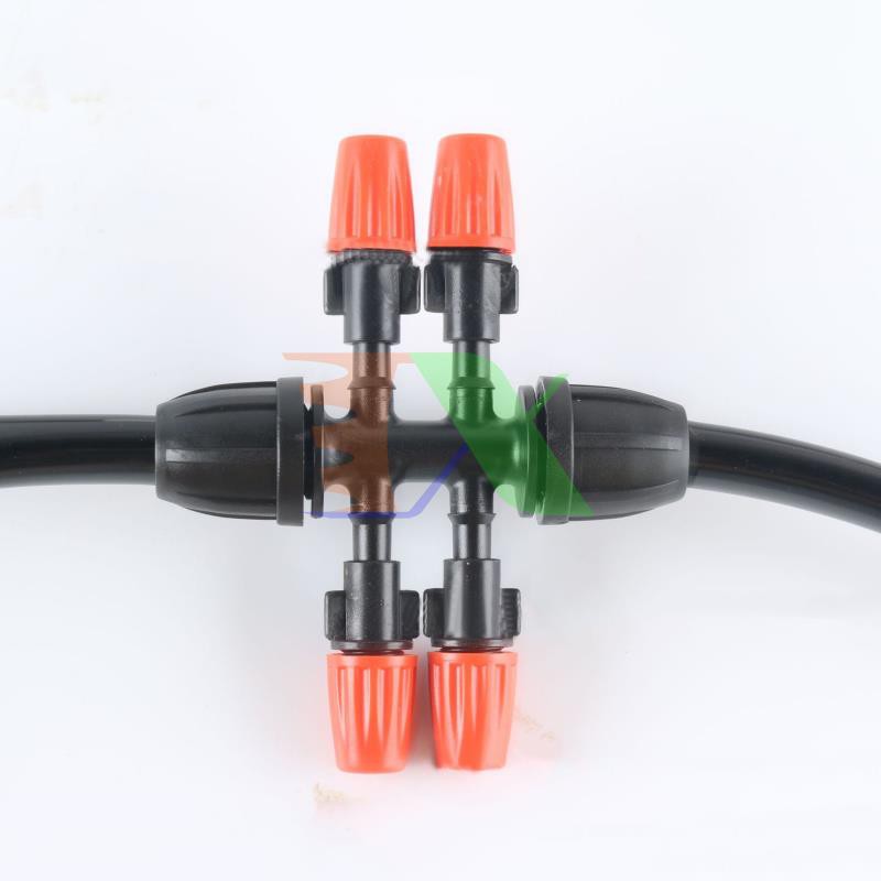 Chia 6 cho ống Φ811 912 mm ra 6 THAP812.4.6 Có đai siết, Thập PE, LDPE, HDPE, PVC 8/11 9/12 ra 4 đầu trơn 6