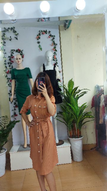 Váy sơ mi sọc kẻ A400.260 | BigBuy360 - bigbuy360.vn