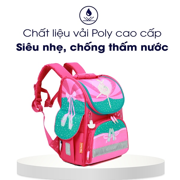 Balo chống gù Tiger Family Nature Quest Ballerina, balo đi học cấp 1 cho bé gái từ 16 - 25kg