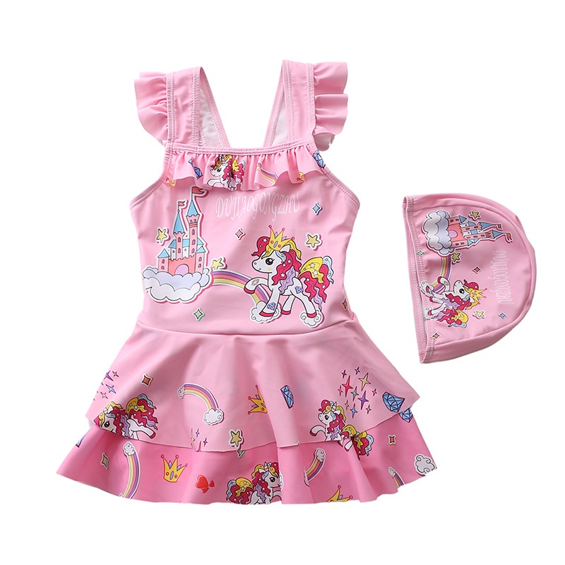 Đồ Bơi Một Mảnh Cỡ Lớn / Trung Bình / Nhỏ Phong Cách Thời Trang Mới Dễ Thương Cho Bé Gái-081