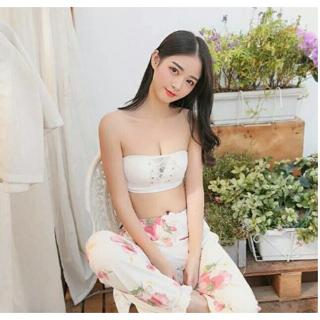 Áo cúp ngực chống tụt có dây rút điều chỉnh ôm ngực tạo khe quyến rũ, áo ngực không dây chống tụt