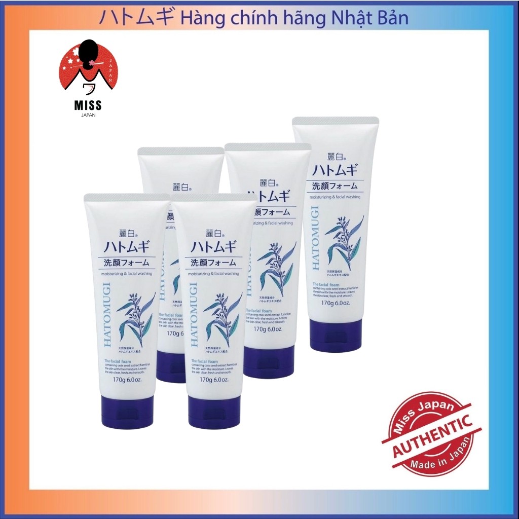 Sữa rửa mặt tẩy trang Hatomugi Cleansing Foam hạt Ý Dĩ nội địa Nhật Bản giúp sáng da , ngừa mụn | BigBuy360 - bigbuy360.vn