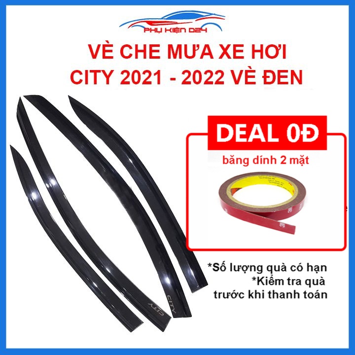 Vè mưa City 2021- 2022 vè đen che mưa bảo vệ trang trí xe