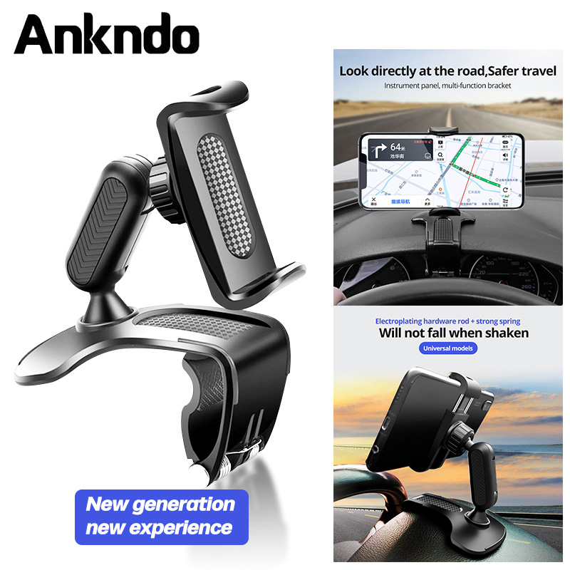 Giá Đỡ Điện Thoại Ankndo Gắn Trên Xe Hơi Xoay 360 Độ Tiện Dụng