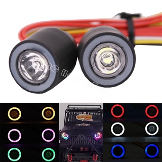 Set 2 Đèn Pha LED Dành Cho Mô Hình Xe Đồ Chơi 1/10 RC SCX10 TRX4 D90 Jeep Wrangler 90046 90047
