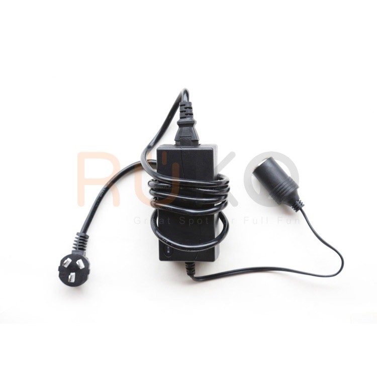 Adapter đầu ra 5A, thiết bị chuyển 220v sang 12V chuẩn đầu tẩu sạc ô tô, xe hơi