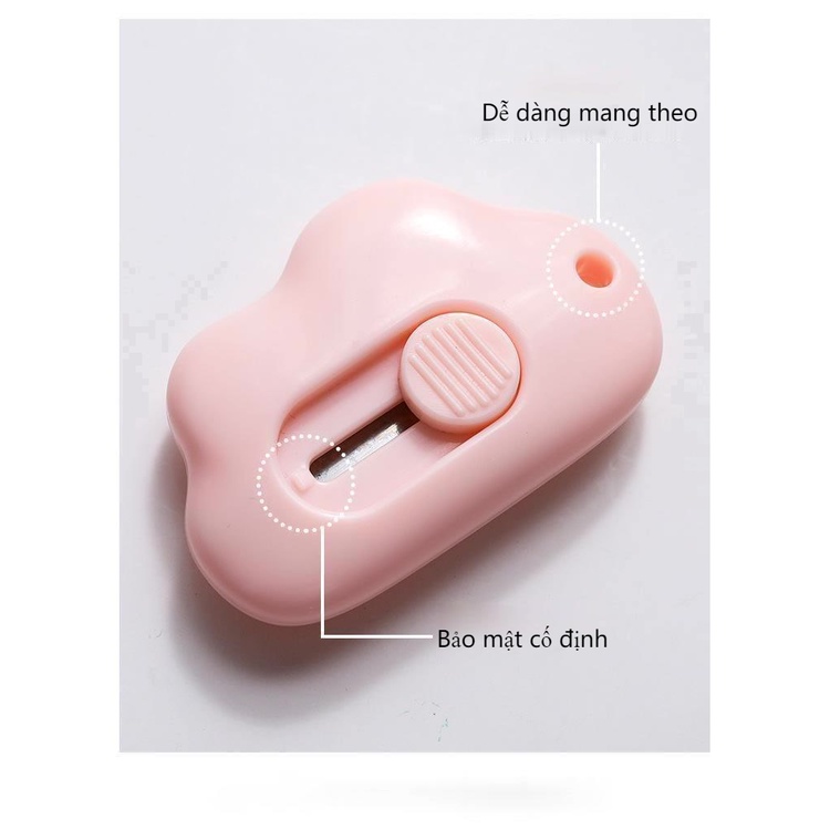 Dao rọc giấy bỏ túi mini thiết kế hình đám mây đáng yêu tiện lợi
