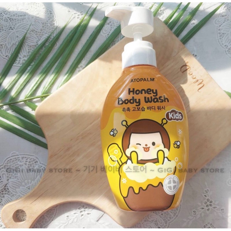 <380ml> SỮA TẮM MẬT ONG TRẺ EM ATOPALM HONEY BODY WASH kid 2y>