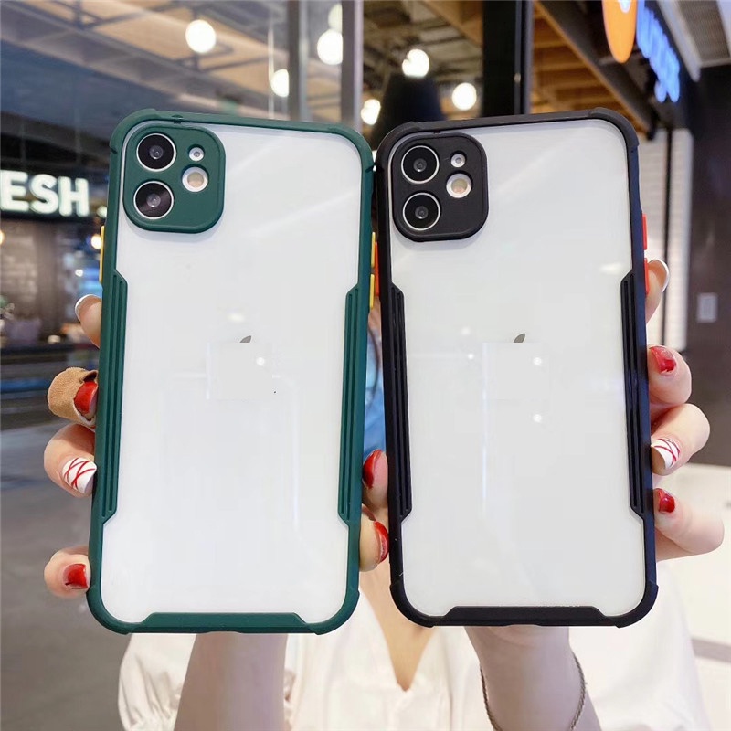 Ốp Lưng Iphone 7 Plus/8plus/xr/xs max/11 pro/11pro max/12 mini/12 pro/12Promax Chống Sốc Lưng Trong suốt GCIP03 | GuCase