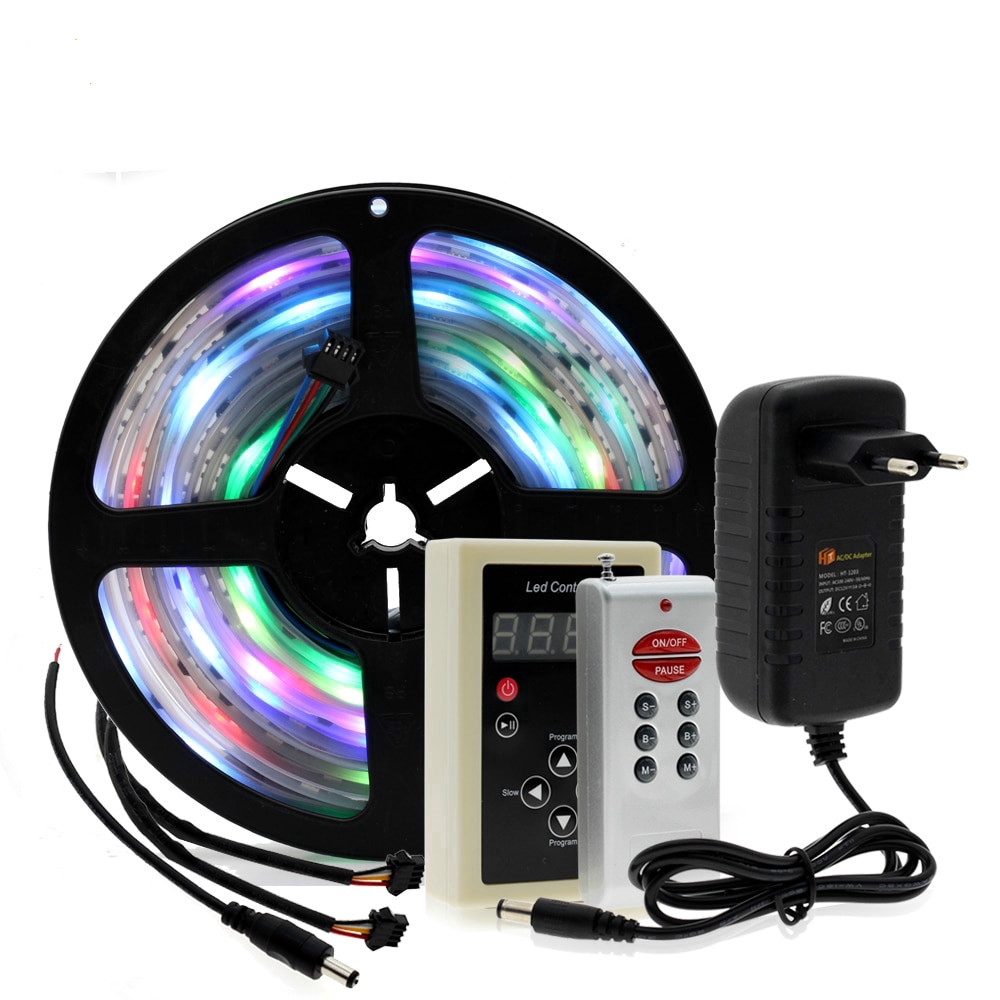 Dây Đèn Led 5m 5050 Rgb Led 6803 Ic+Điều Khiển Rf