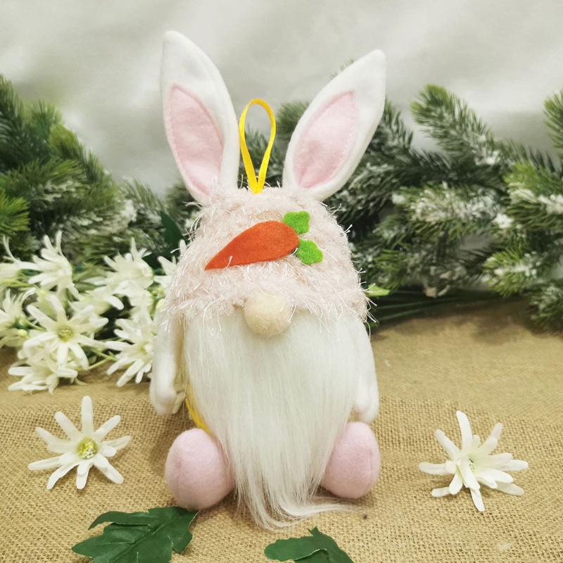 Aoto Hũ Đựng Bánh Quy Bằng Vải Bông Hình Thỏ Tomte Thụy Điển Dễ Thương Trang Trí Cây Thông Giáng Sinh / Thỏ Gnome