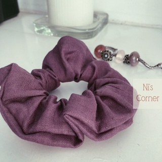 Scrunchie - Cột tóc Linen Tone Tím