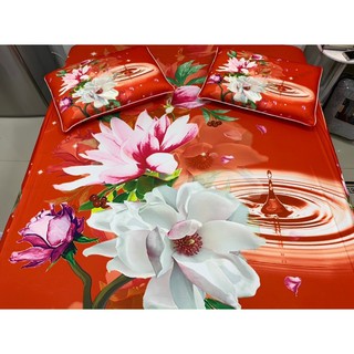 Drap thun lạnh 5D cao cấp mẫu hoa
