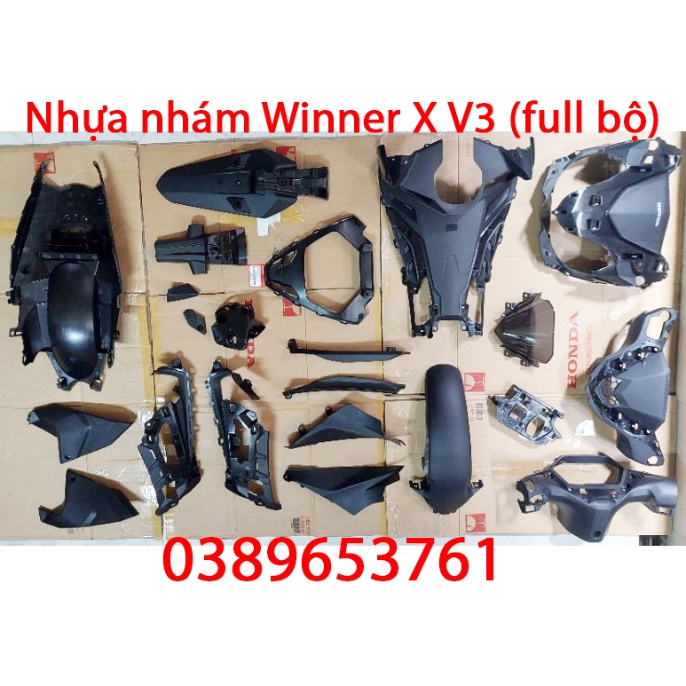 Full nhựa nhám Winner X 2022  Zin chính hãng Honda