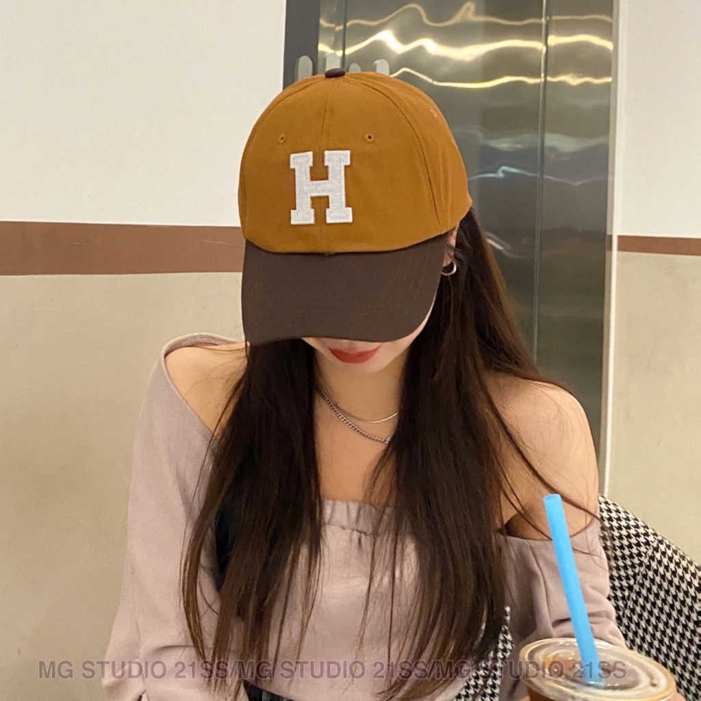Nón MG STUDIO hoạ tiết thêu nỗi chữ H sành điệu