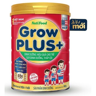 Sữa grow plus+ 900g nutifood date 7/2022