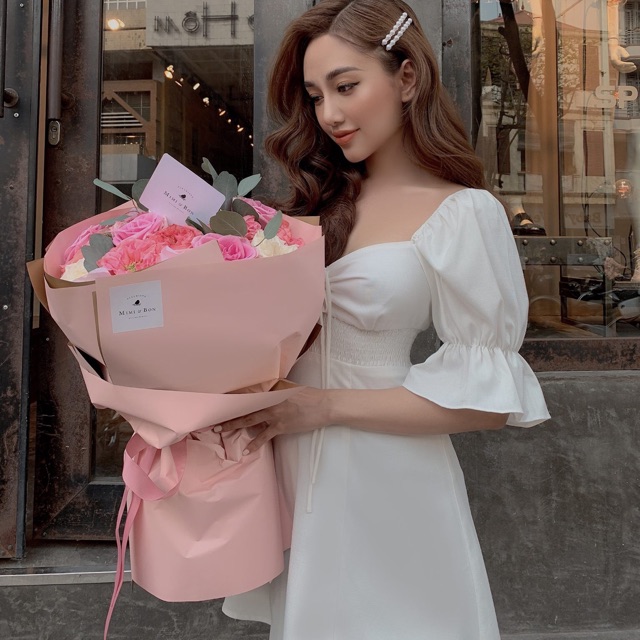Đầm rút ngực cực xinh cover Vân Anh Scarlet