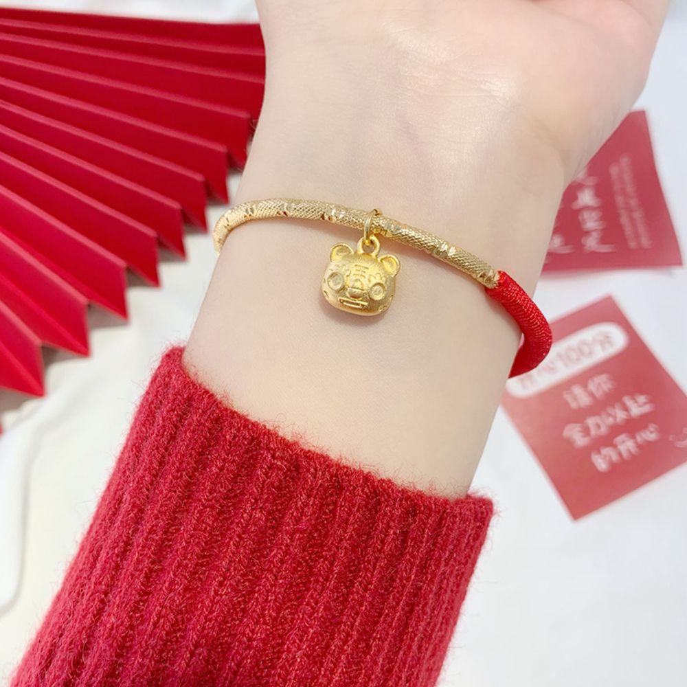 Vòng Tay Dây Bện May Mắn Thiết Kế Hoạt Hình Cung Hoàng Đạo Sáng Tạo Dành Cho Nữ
