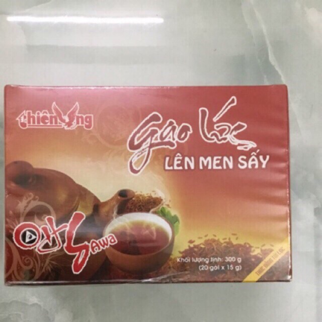 GẠO LỨC LÊN MEN SẤY ( Trà gạo lức lên men đỏ) Thiên Ưng.