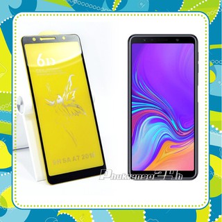 Cường lực Samsung A7 2018 A750 cao cấp 6D Thiên thần - Kính OG Tím full màn , viền cong 2.5D , màn trơn mịn sắc nét