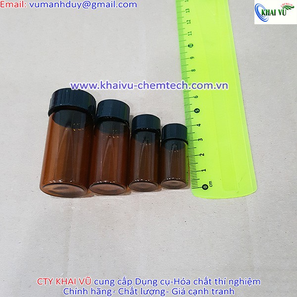 Chai thủy tinh có nắp vặn siêu kín, tự đứng được 3ml 5ml 10ml 20ml 40ml đựng tinh dầu hóa chất