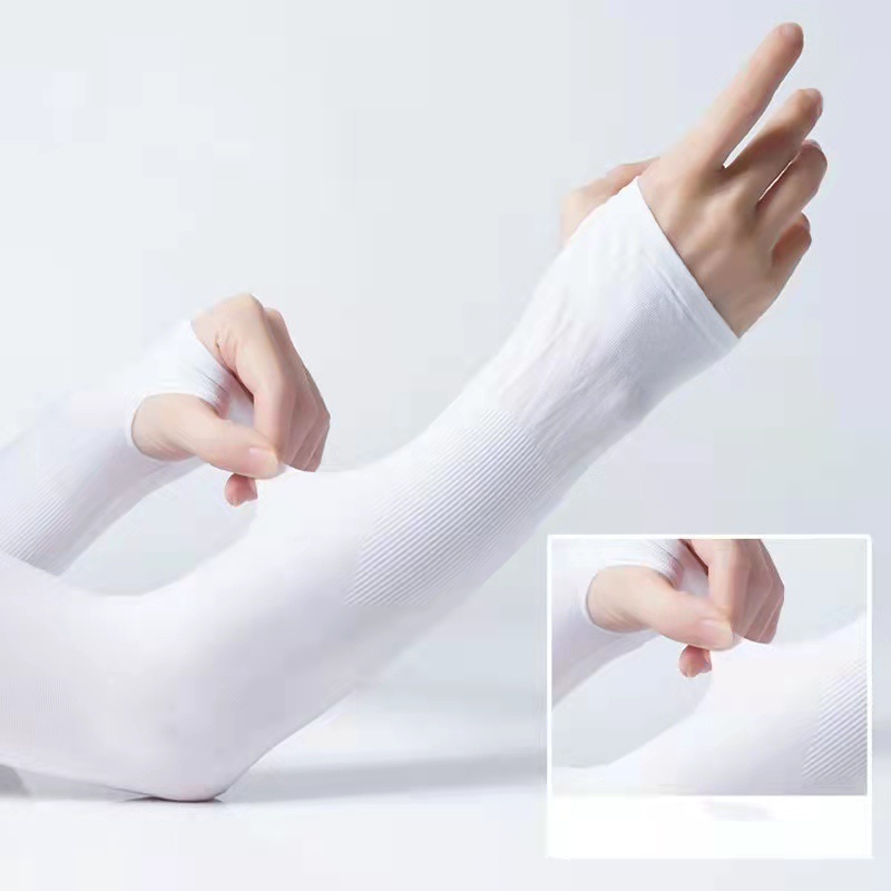 Ống tay áo chống nắng vải lụa lạnh chuyên dùng khi lái xe