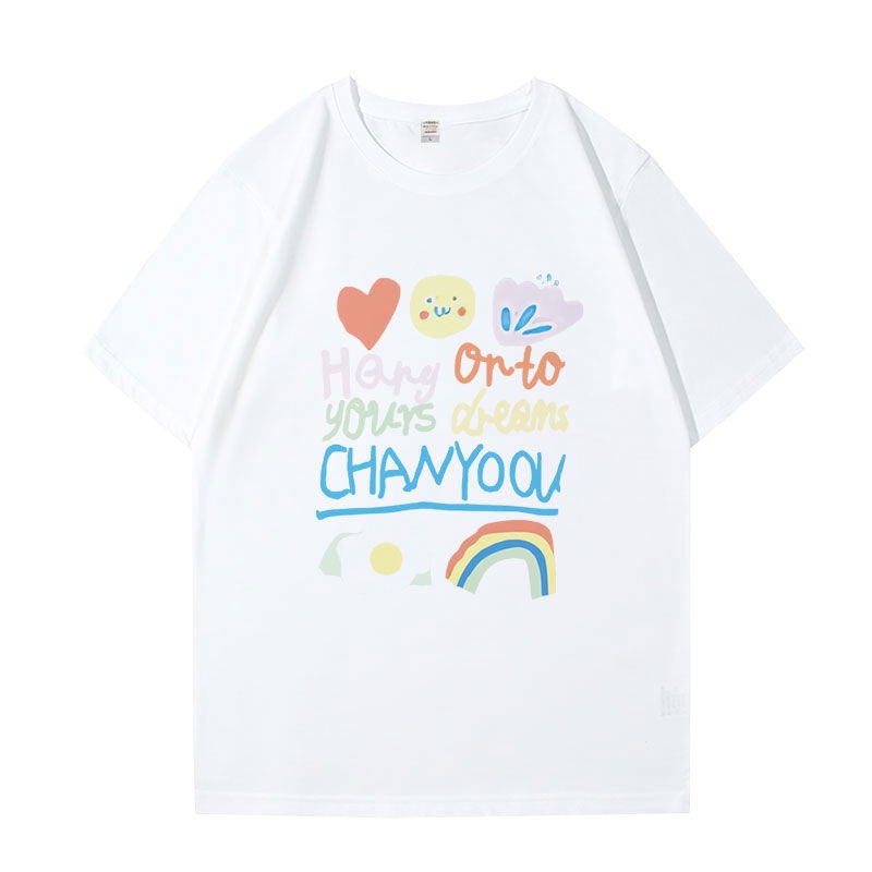 Áo Thun Tay Ngắn Dáng Rộng Vải cotton Thời Trang Trẻ Trung Cho Nữ