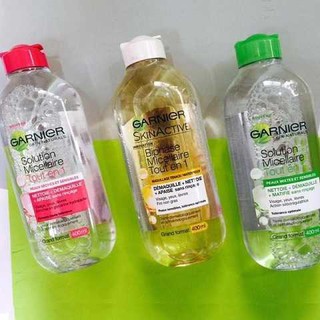 Nước Tẩy Trang Garnier Nội Địa Pháp 2 Loại Nắp Hồng Và Nắp Trắng 400ml