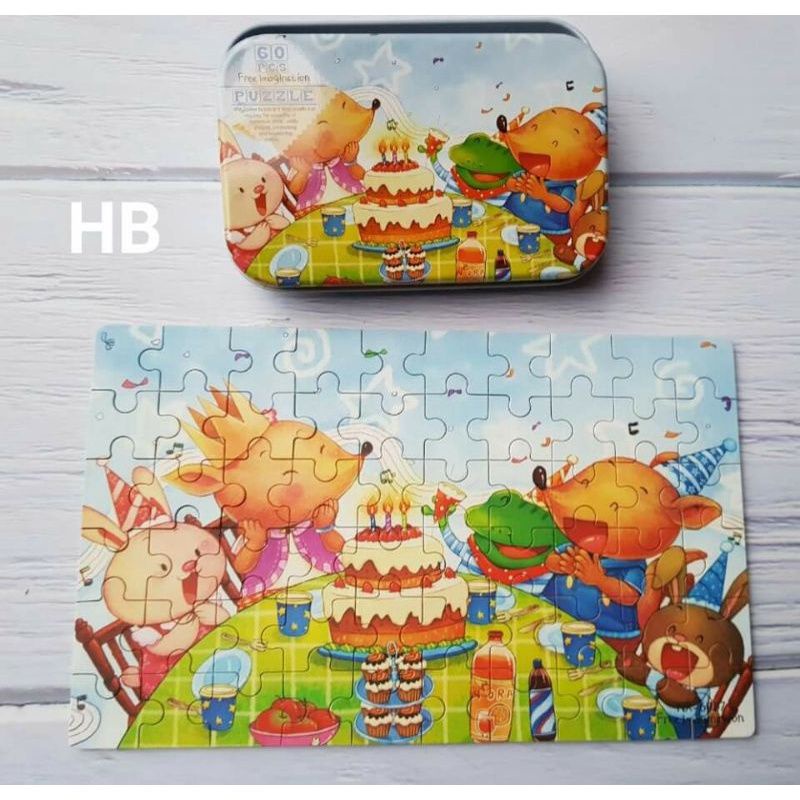 Tranh ghép 60 mảnh hộp thép