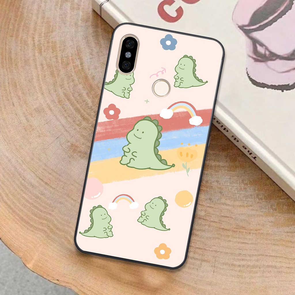 Ốp lưng Xiaomi Redmi Note 5 - Note 6 in hình khủng long cute