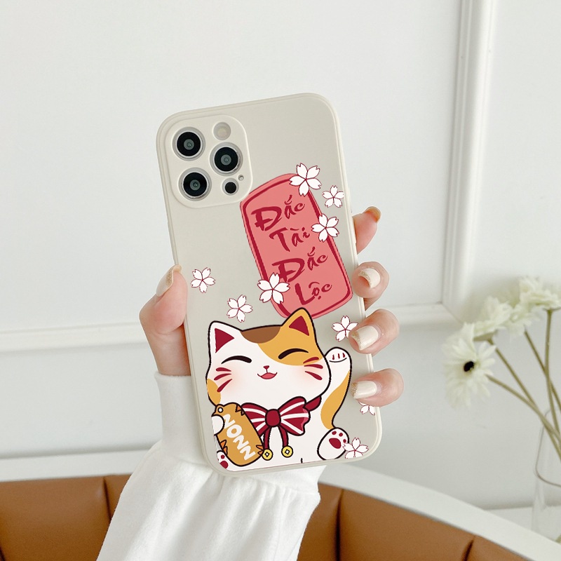 Ốp lưng iphone cạnh vuông TẾT 2023 �Đắc tài Đắc lộc 6/6s/6splus/7/7plus/8/8plus/x//xs/11/12/pro/max/plus/promax e163