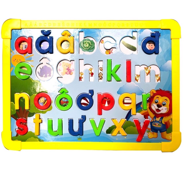 Đồ Chơi Giáo Dục _ Bảng Chữ Cái Nam Châm vàng redy