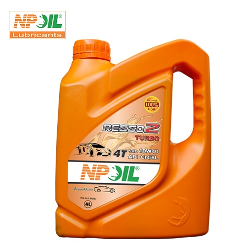 Dầu động cơ xe ô tô cao cấp – RESSO 2 (Turbo) - API CI4/SL, SAE 10W40 - CAN 4L