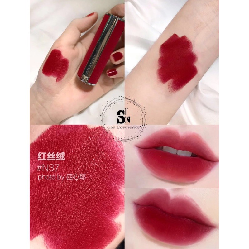 Son thỏi lì GVC Le Rouge Deep Velvet vỏ nhung đỏ limited