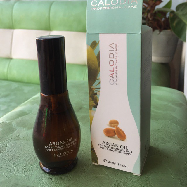 Dầu dưỡng tóc Argan Oil Calodia 55ml, giảm gãy dụng, phục hồi tóc hư tổn - Mị Đẹp Authentic