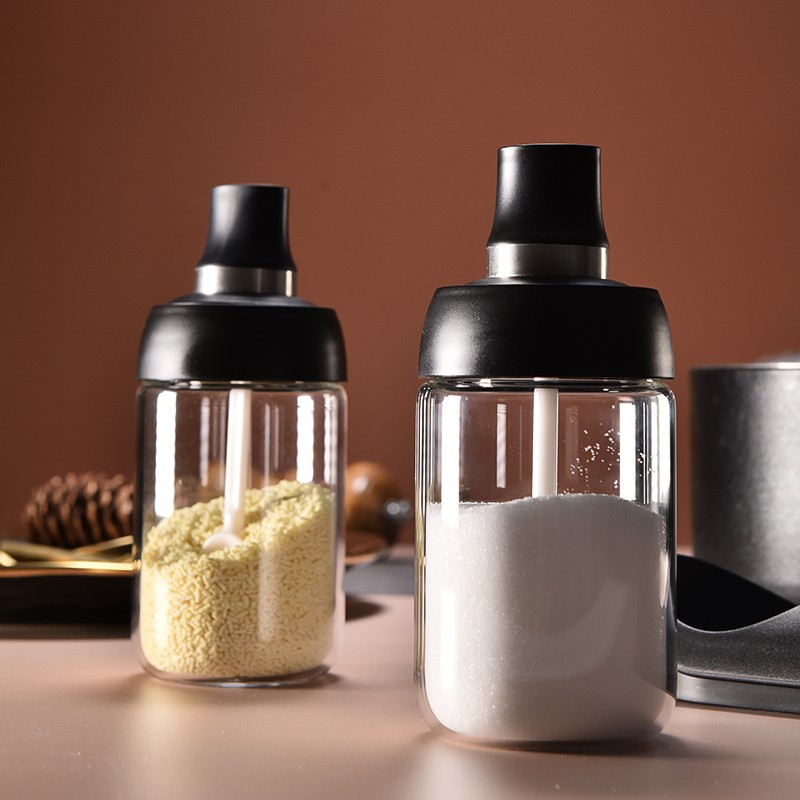 ✅ [Hình thật]  Hũ, lọ thủy tinh đựng gia vị kèm muỗng mẫu mới nhất 2021 hàng cao cấp